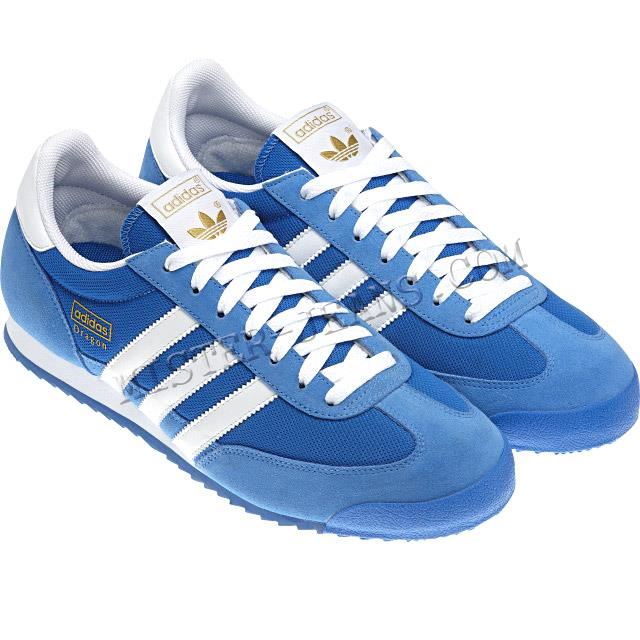 adidas sneakers dragon bleu