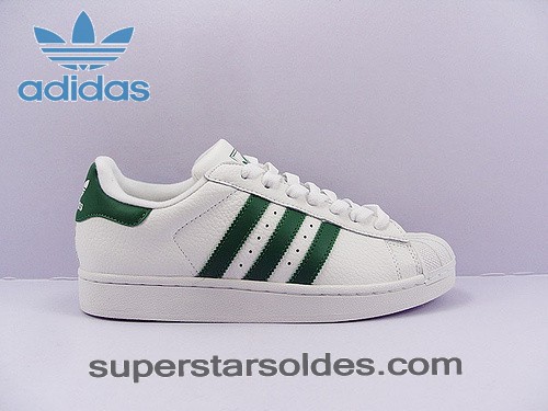 adidas superstar blanc vert