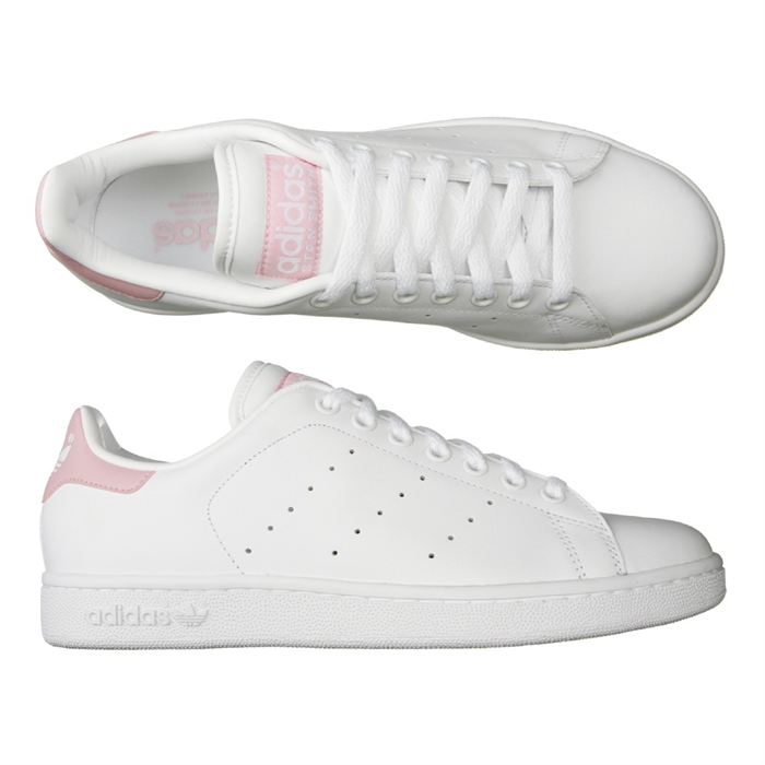 stan smith blanche et rose clair