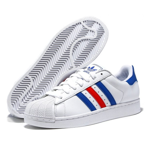 super star bleu blanc