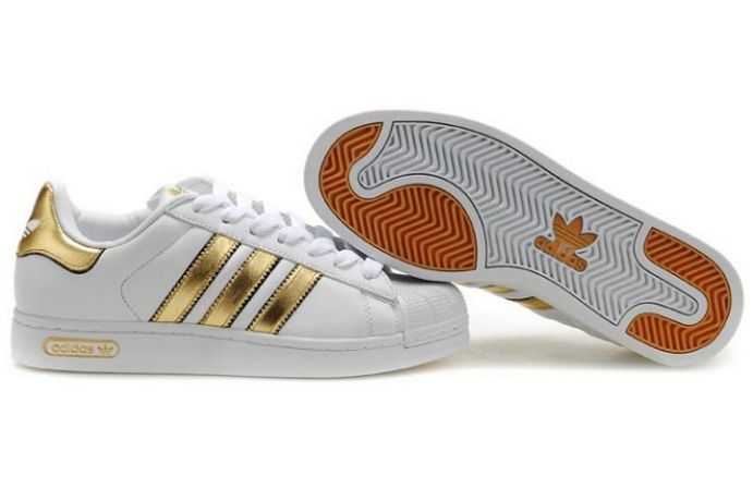 adidas superstar rose doré
