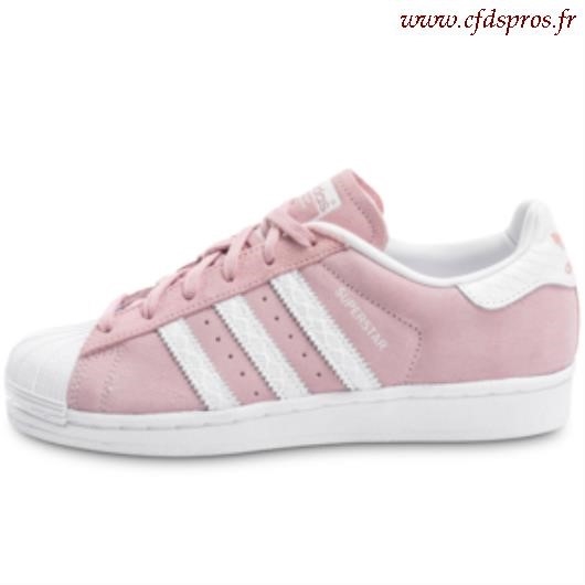 adidas superstar rose et noir