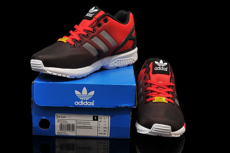 adidas zx flux rouge et noir pas cher