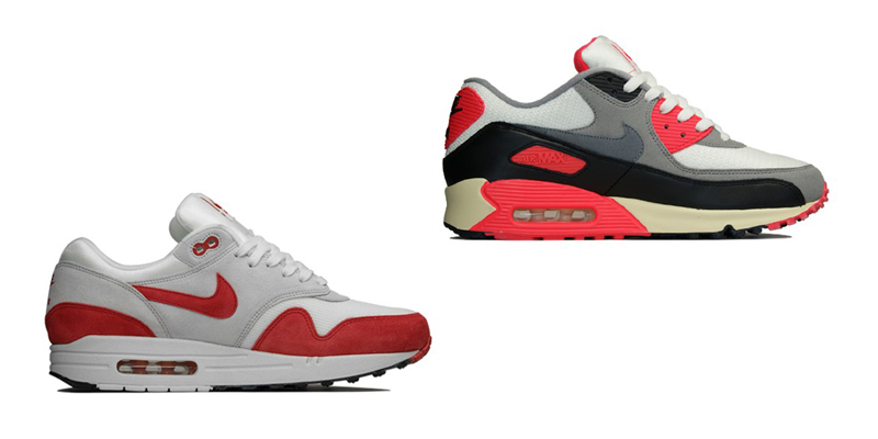 difference entre air max 90 et air max 1