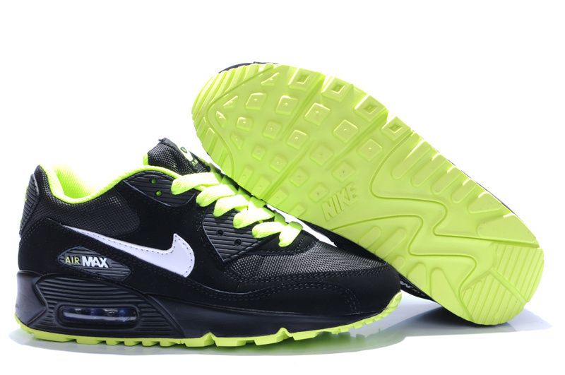 air max 90 noir et vert fluo