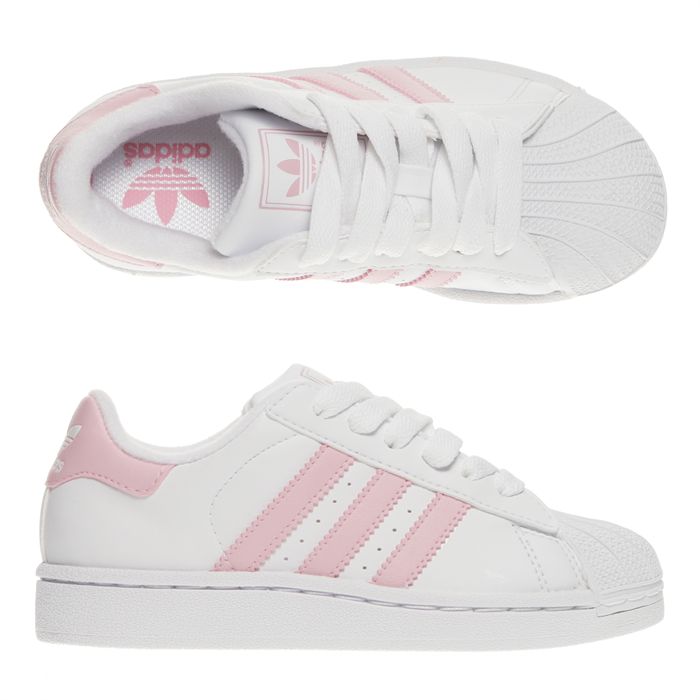basket adidas blanche et rose