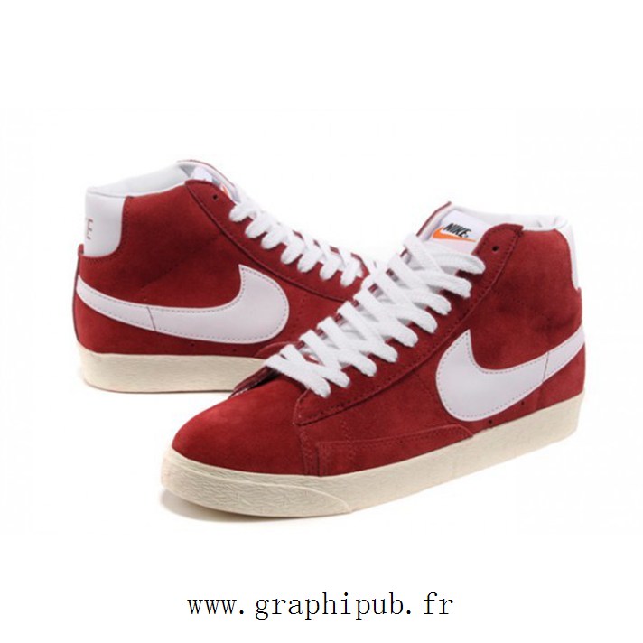nike blazer basse bordeaux femme