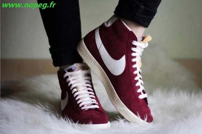 nike blazer bordeaux homme
