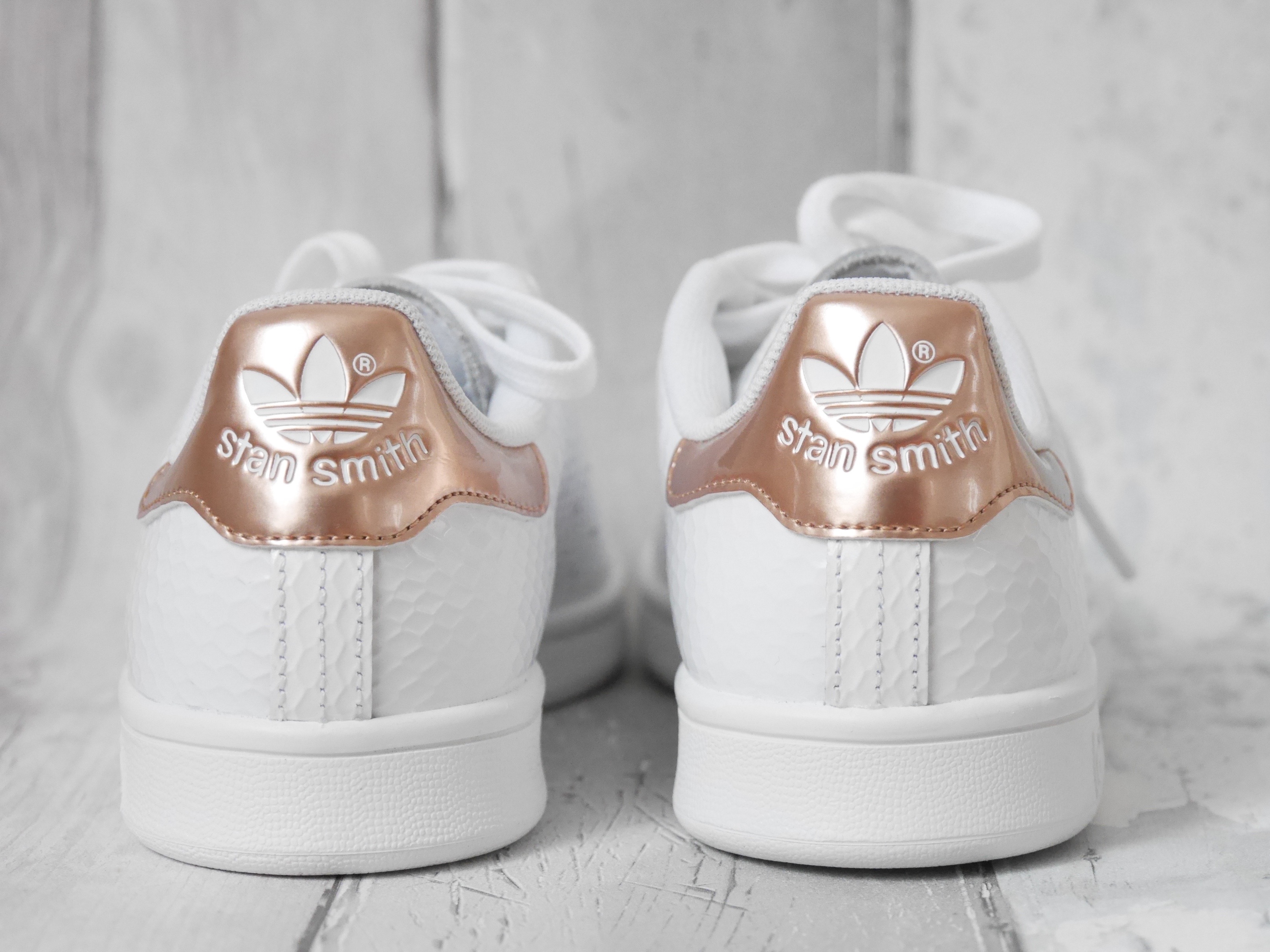 stan smith femme rose gold